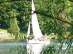 Molly sailing above Marsh Lock